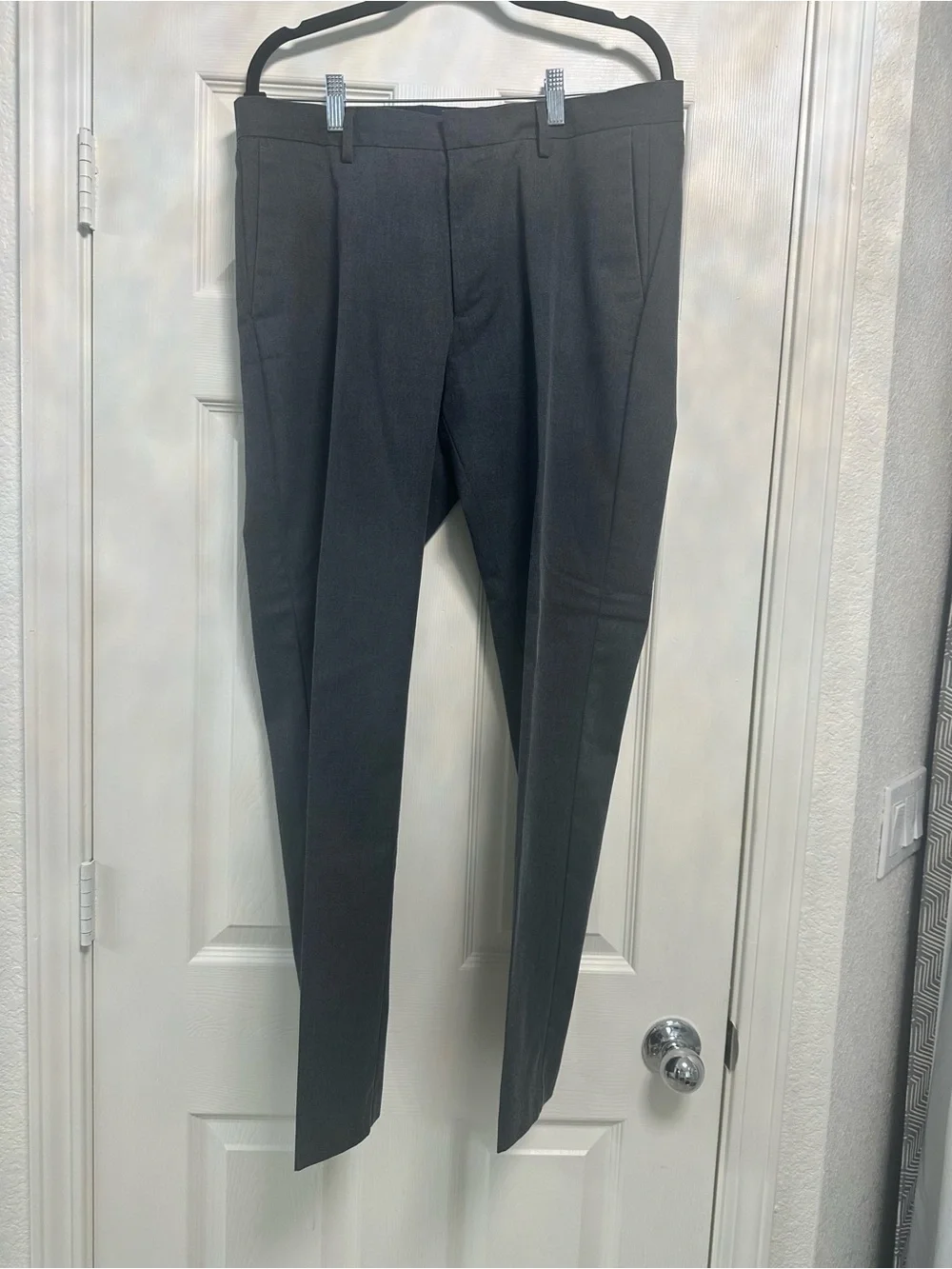 Banana Republic Non-Iron Tailored Slim Fit Dress Pants Gray 33x30